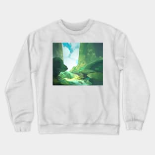 Green view Crewneck Sweatshirt